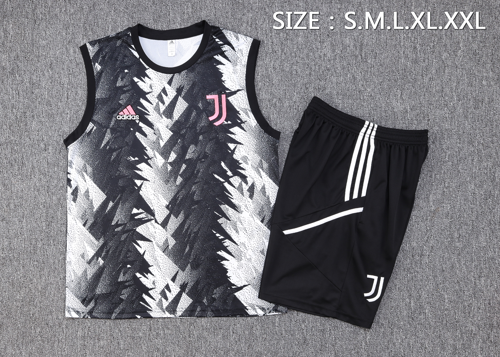23-24 Juventus Black Training Vest Suit - JerseysGala