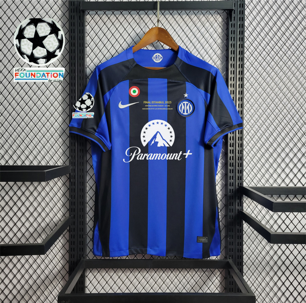 Inter Milan 22-23 Home Jersey - Fans Version - Champions League Final Match - JerseysGala
