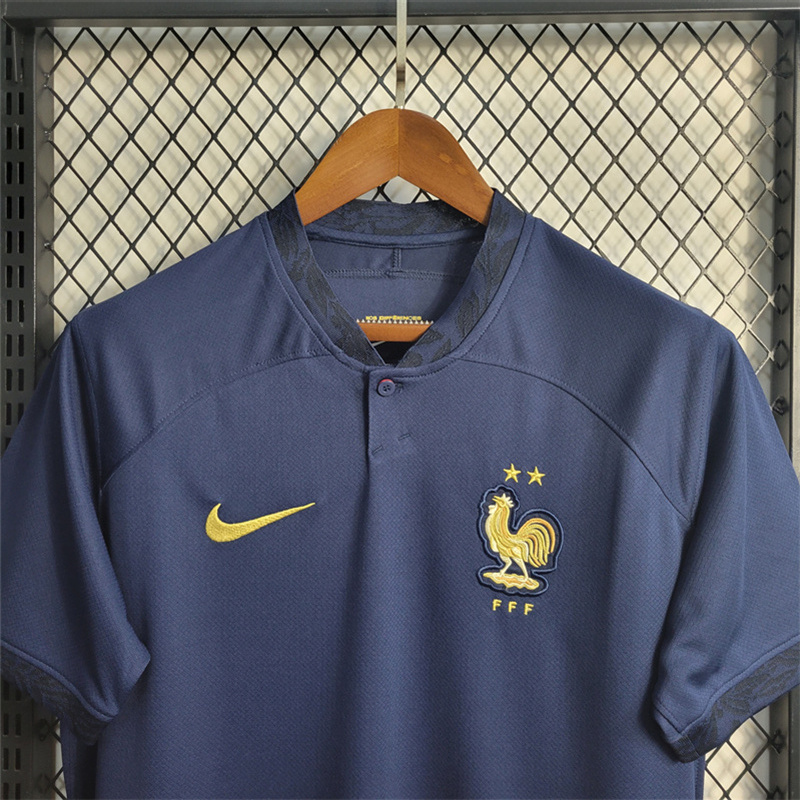 France 22-23 Home Jersey - Fans Version - 2022 World Cup - JerseysGala