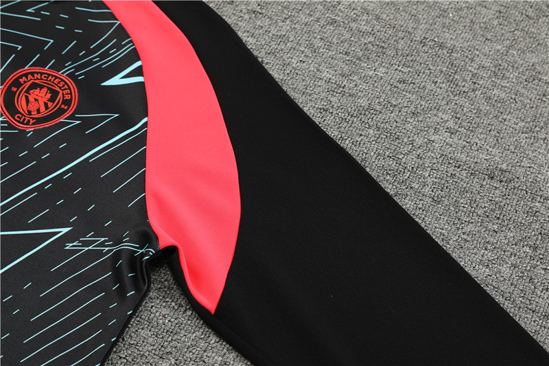 Manchester City 23-24 Long Sleeve Training Set -Black Camouflage - JerseysGala