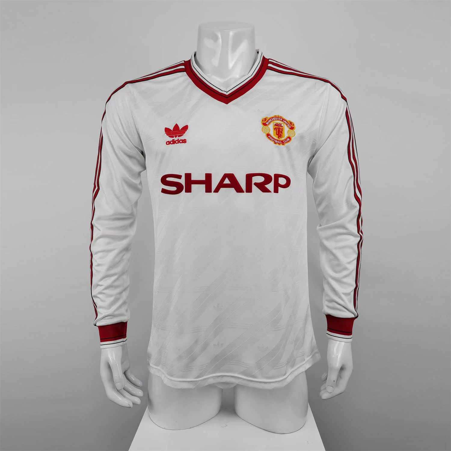 Manchester United Retro 86-88 Away Long Sleeve Jersey - JerseysGala