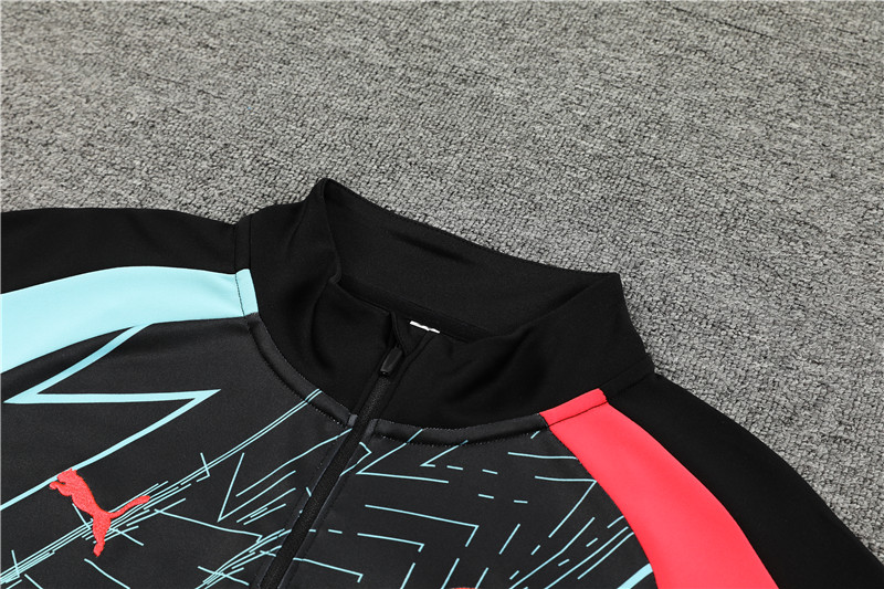 Manchester City 23-24 Long Sleeve Training Set -Black Camouflage - JerseysGala