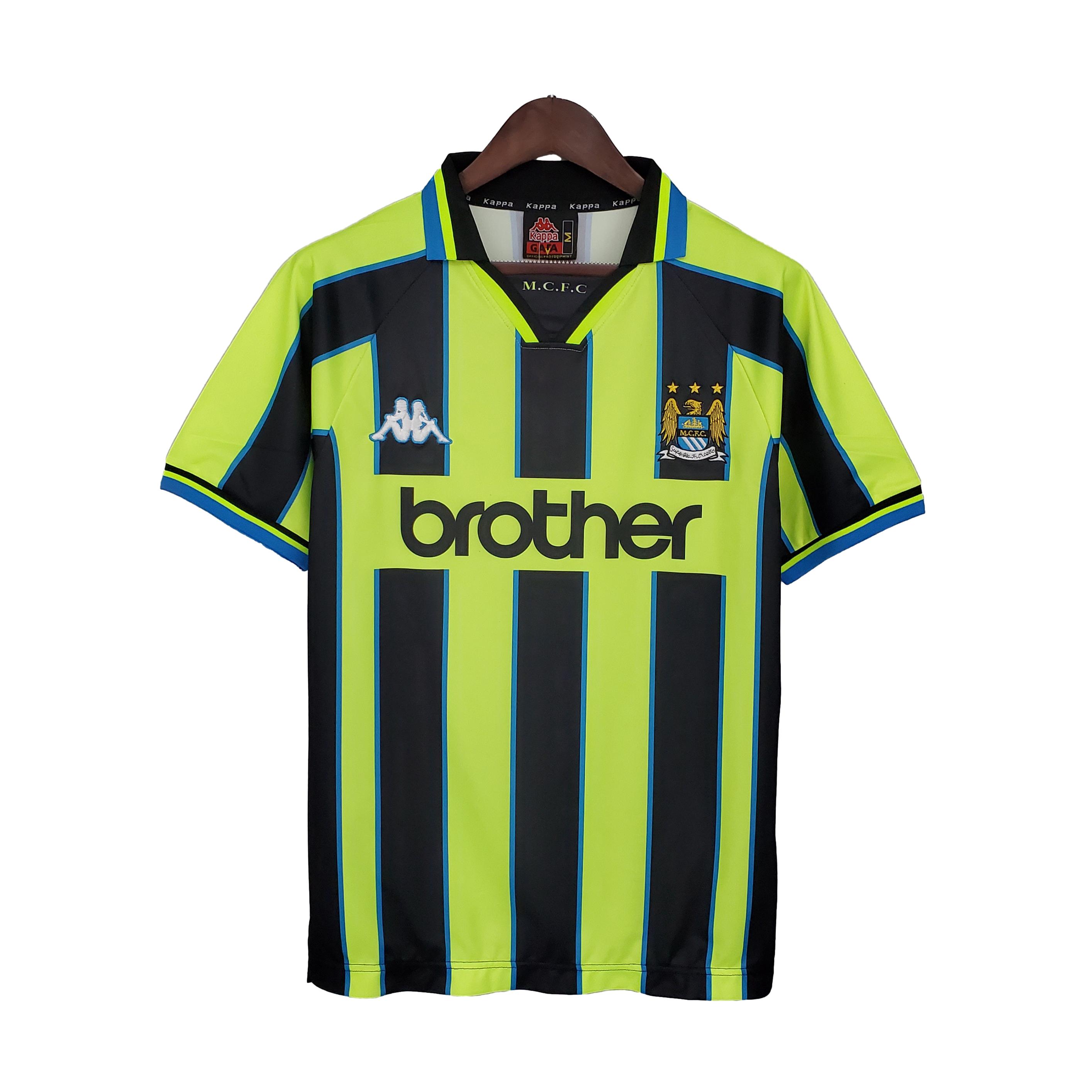 Retro Manchester City 1998-99 Away Stadium Jersey - JerseysGala