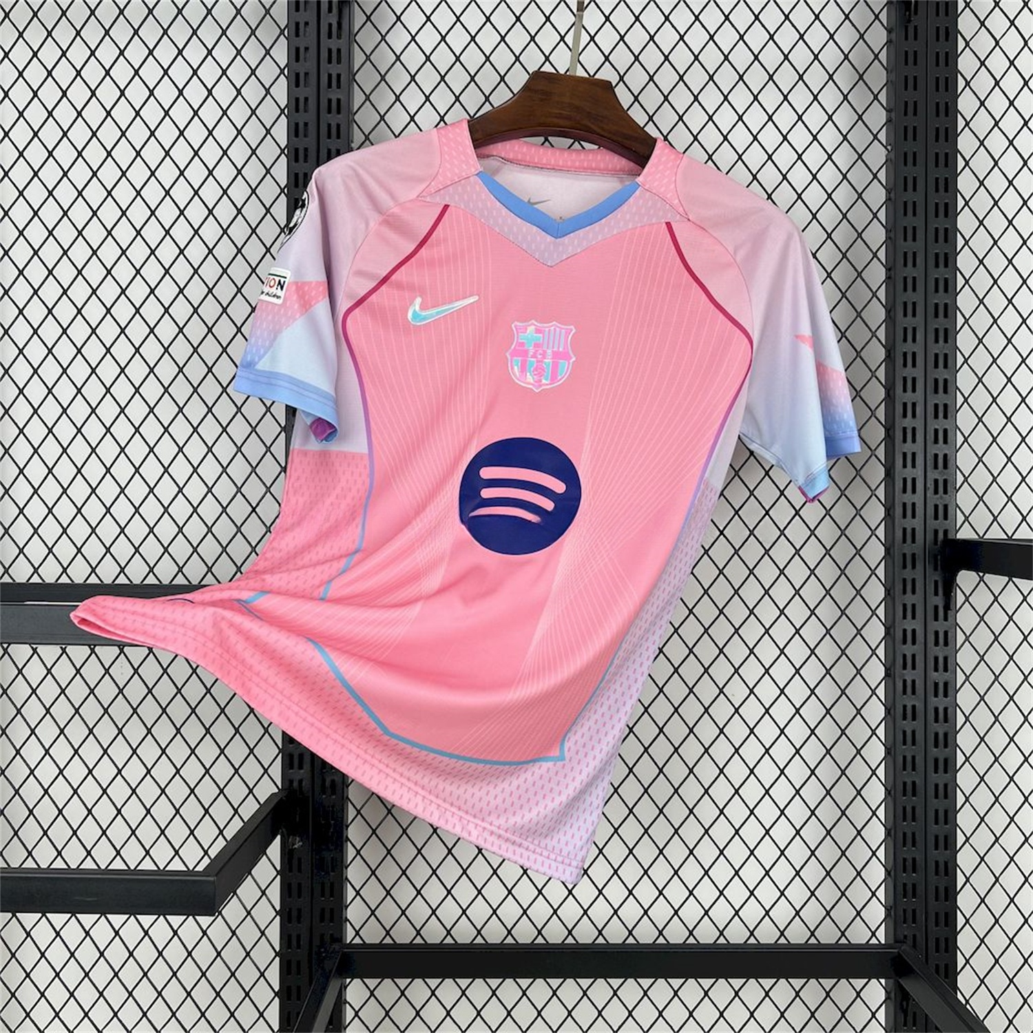 B.A.R.S.A 25-26 T90 White Lines Pink Special Jersey - Fans Version - JerseysGala