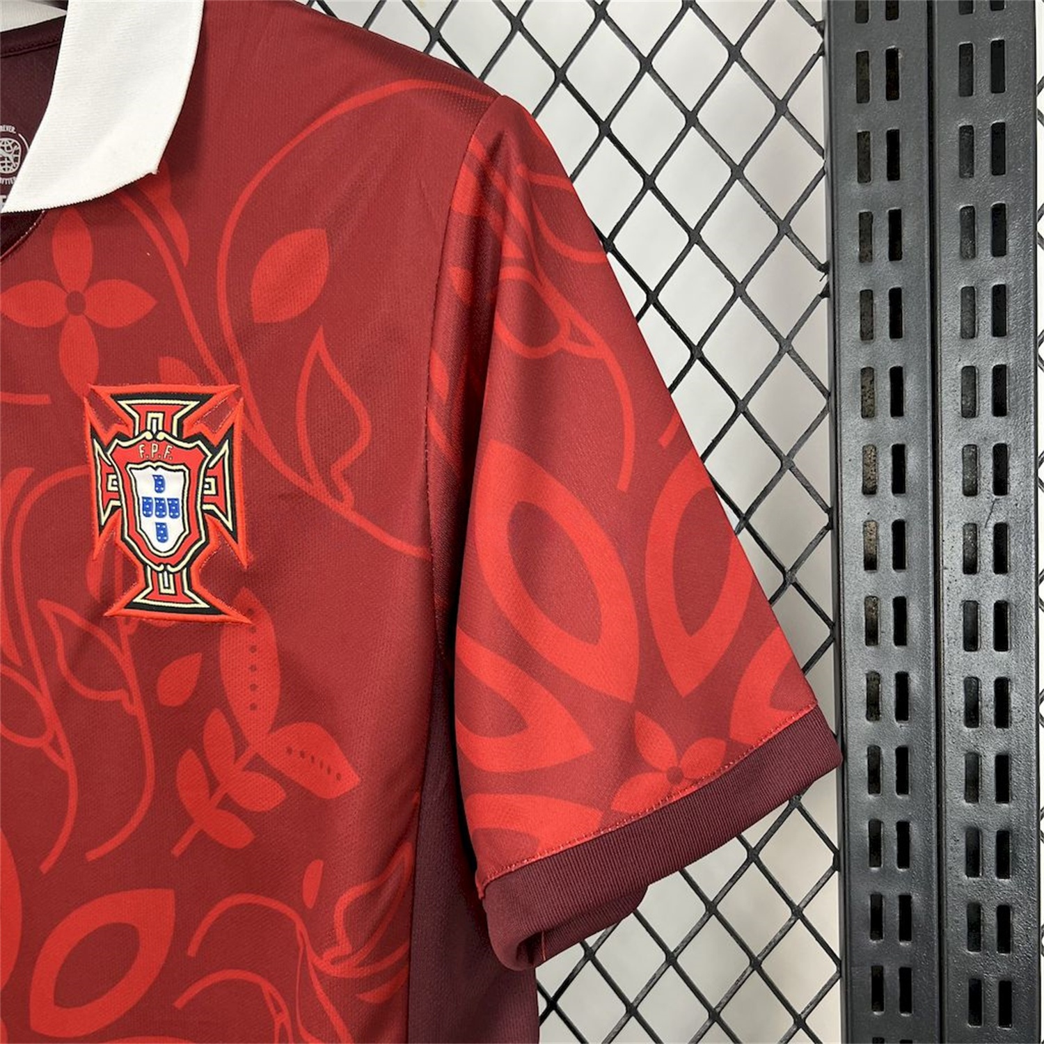 Portugal 2025-26 Red Flower Training Jersey - Fans Version - JerseysGala