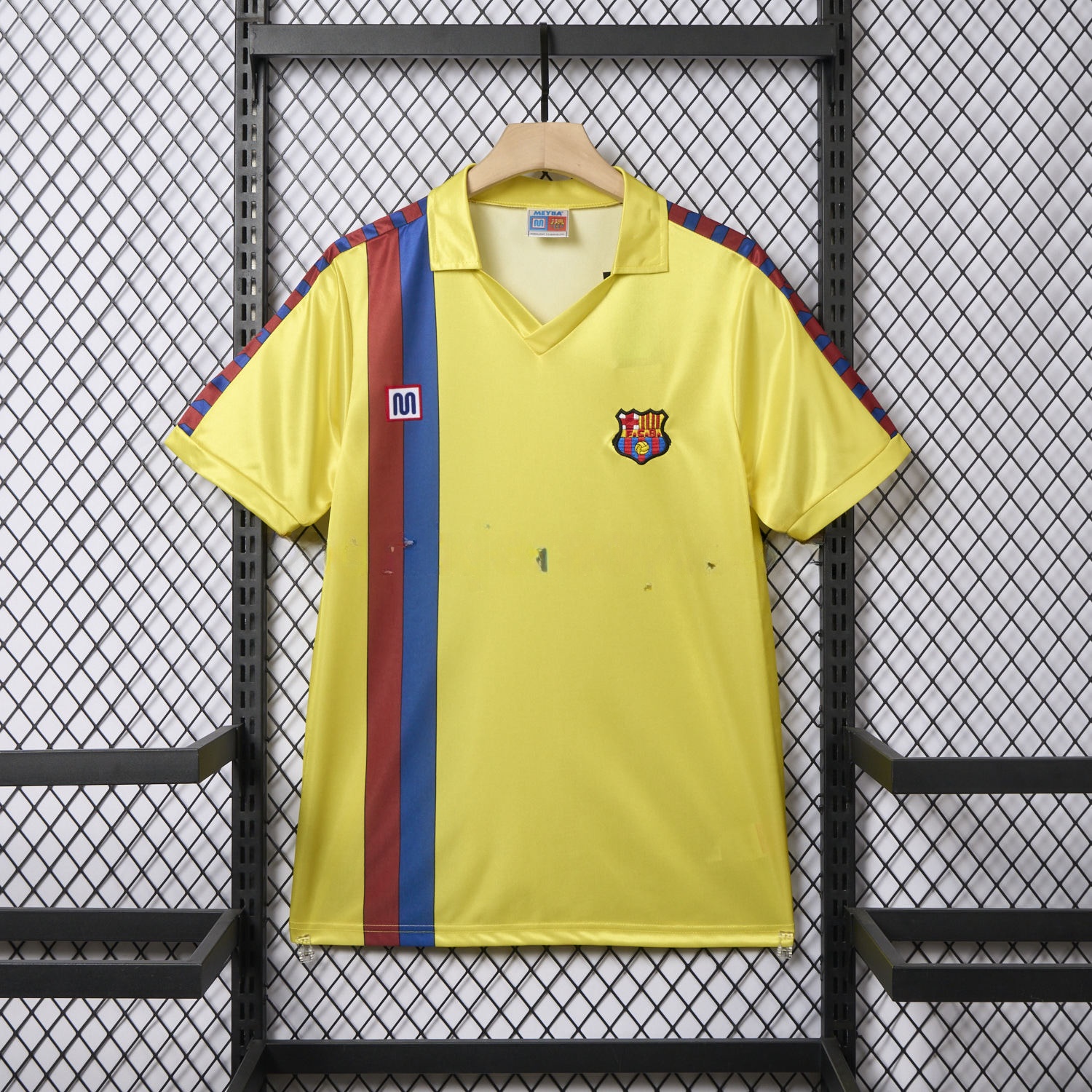 Retro B.A.R.S.A 1982-84 Away Yellow Jersey - JerseysGala