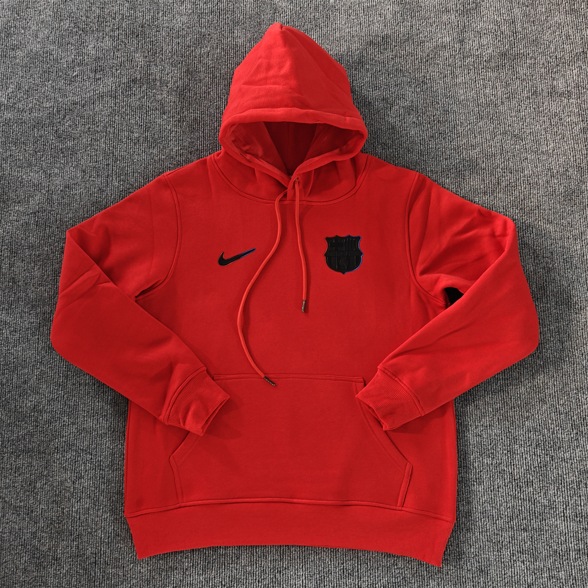 B.A.R.S.A 24-25 Black Team Badge Hoodie - Red - JerseysGala