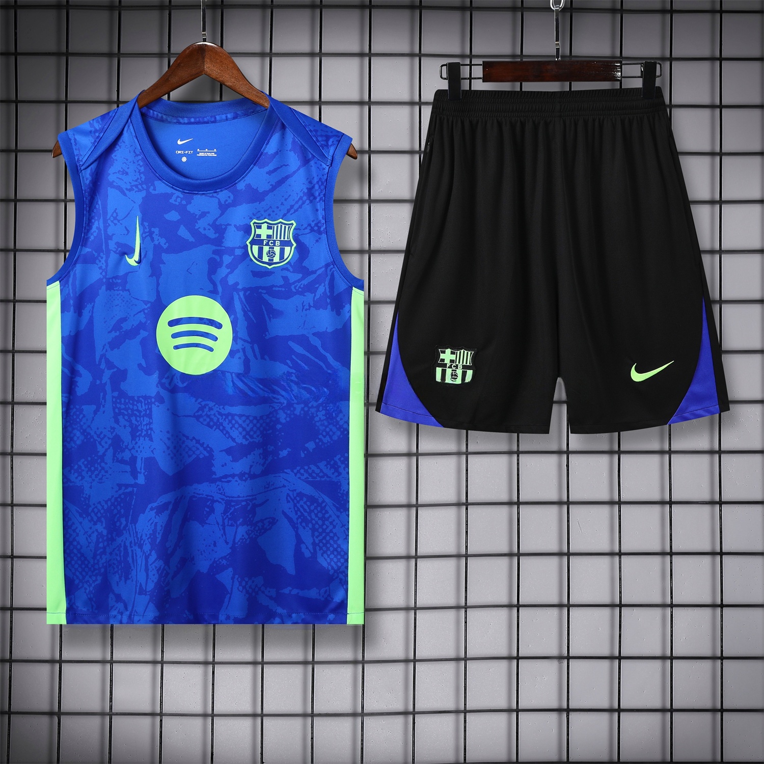 B.A.R.S.A 25-26 Vest Training Set - Blue Camouflage - JerseysGala