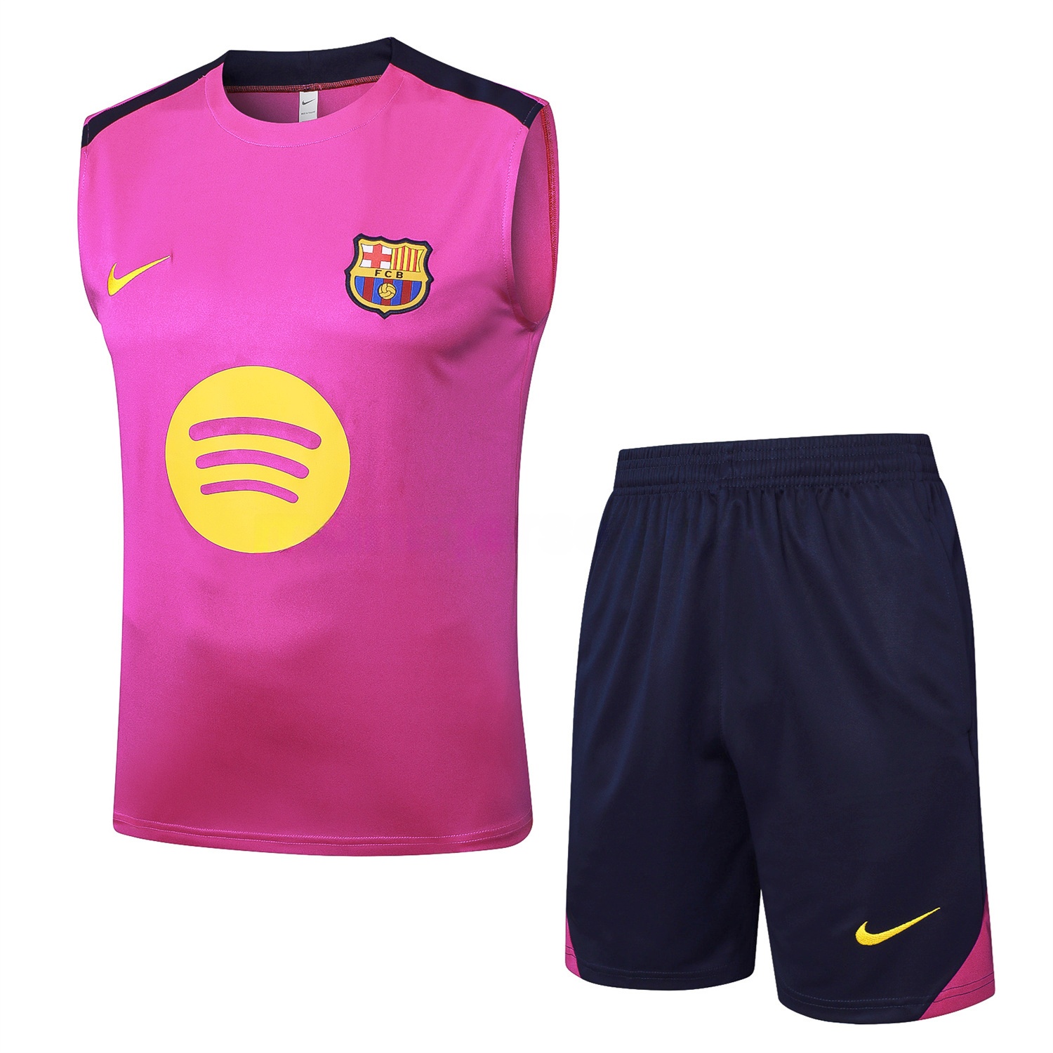 B.A.R.S.A 25-26 Vest Training Set - Purple Pink Vest and Black Shorts - JerseysGala