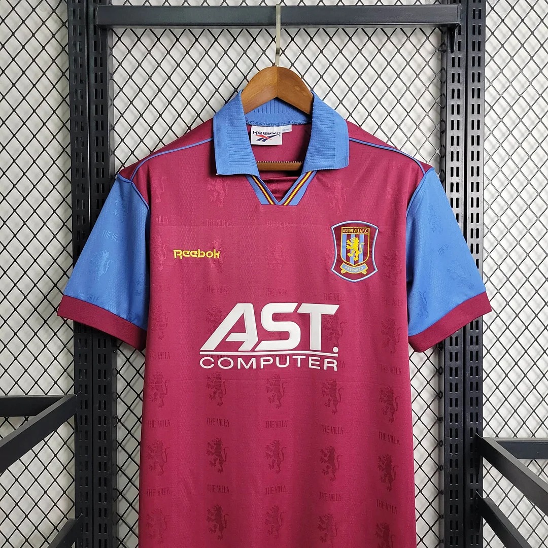 Retro Aston Villa 1995-97 Home Stadium Jersey - JerseysGala