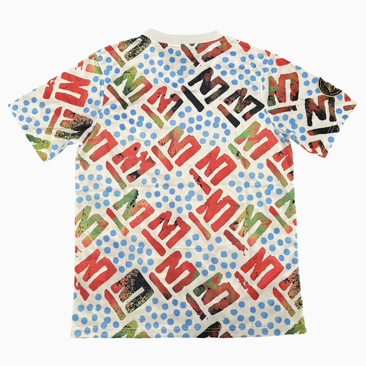 Marseille 24-25 White Graffiti Pre-match Training Jersey - Fans Version - JerseysGala