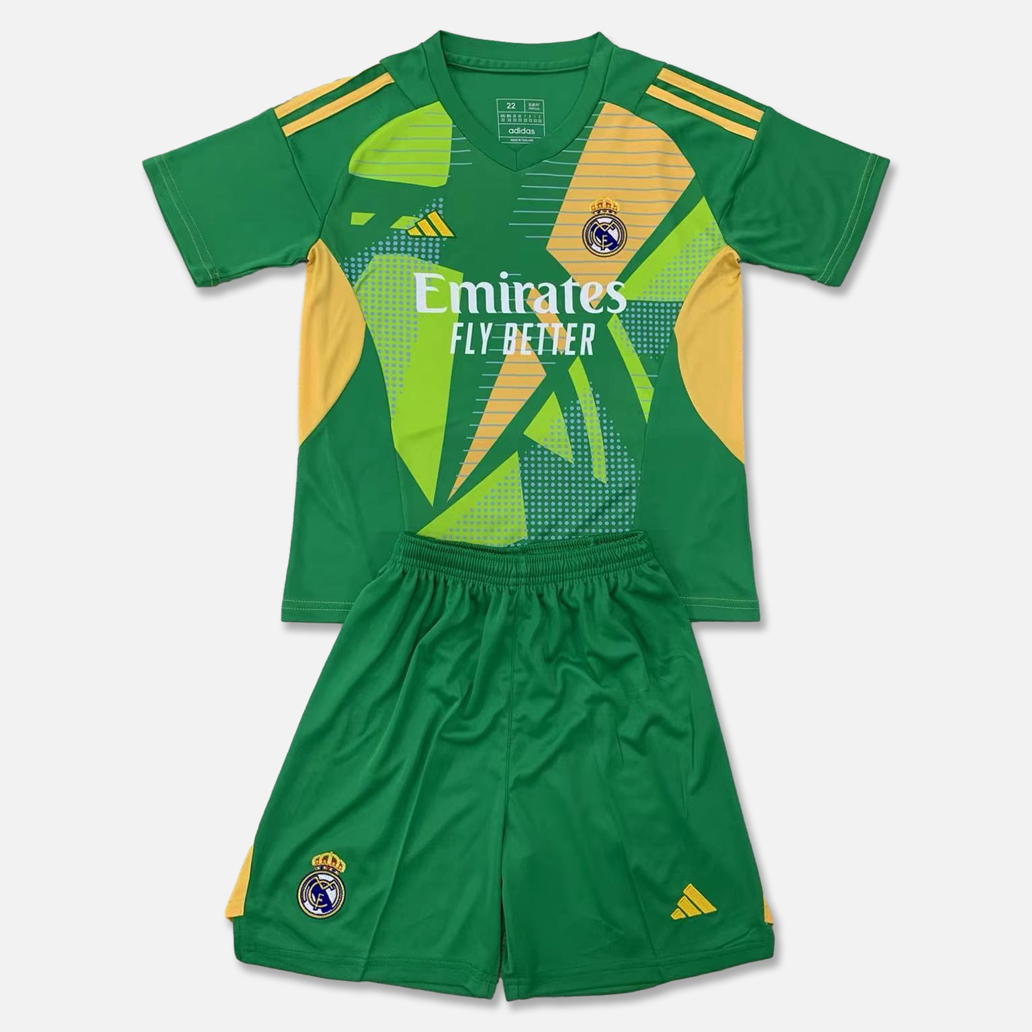 Real Madrid 24-25 Goalkeeper Kids Kit - Green - JerseysGala