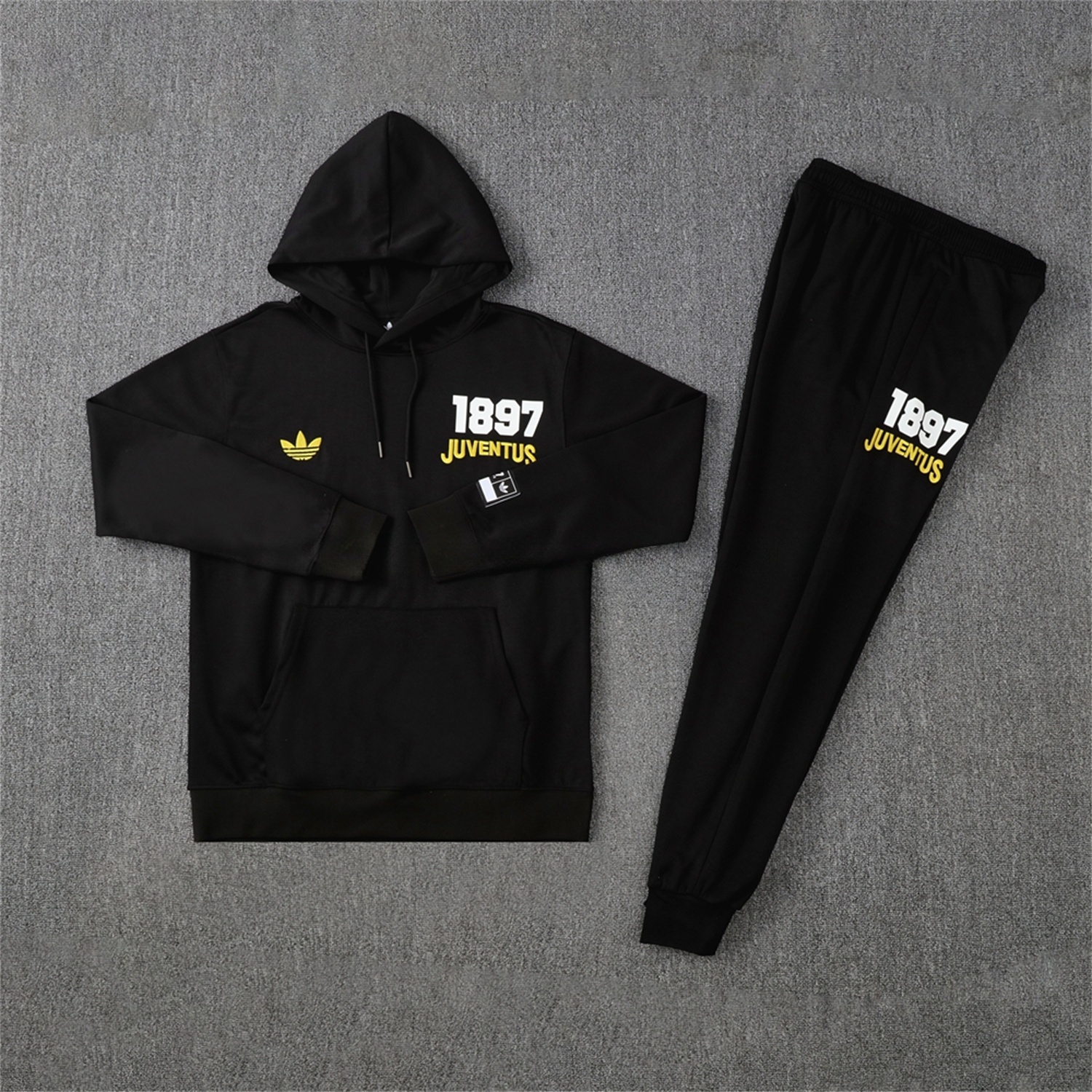 Juventus 25-26 Originals Varsity Hoodie Set - Black Hoodie and Pants - JerseysGala