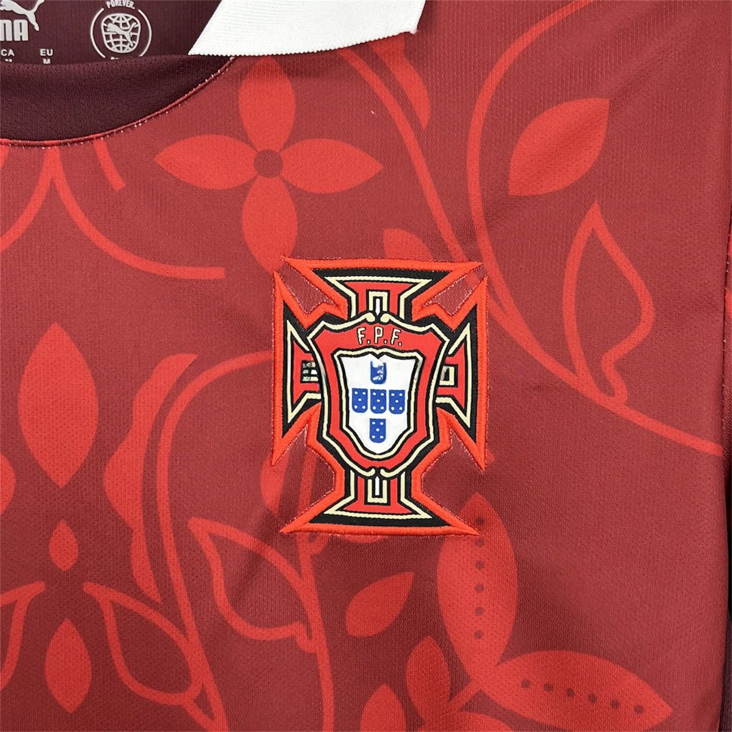 Portugal 2025-26 Red Flower Training Jersey - Fans Version - JerseysGala