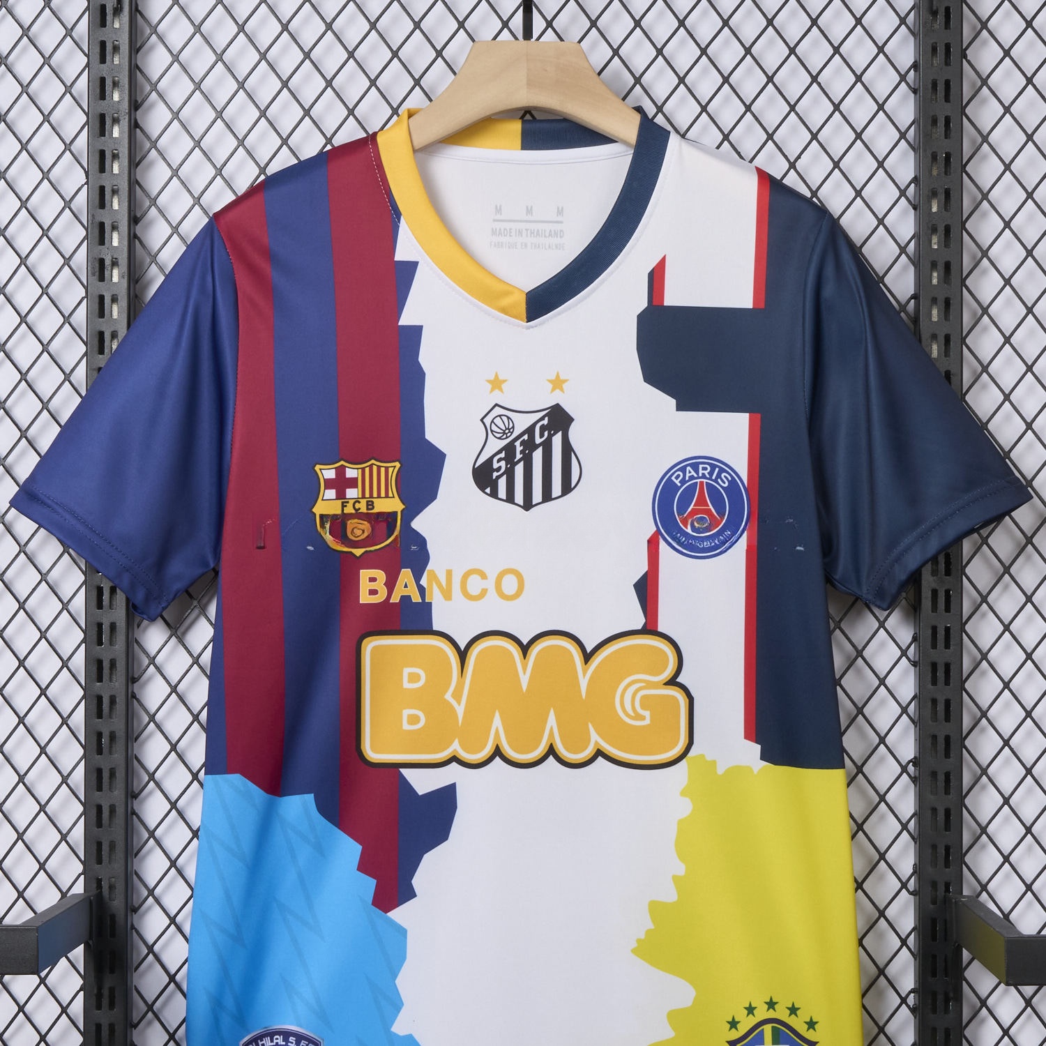 Neymar Career Commemorative Jersey - Fans Version - B.A.R.S.A Brazil Paris Saint-Germain PSG Santos Al Hilal SFC - JerseysGala