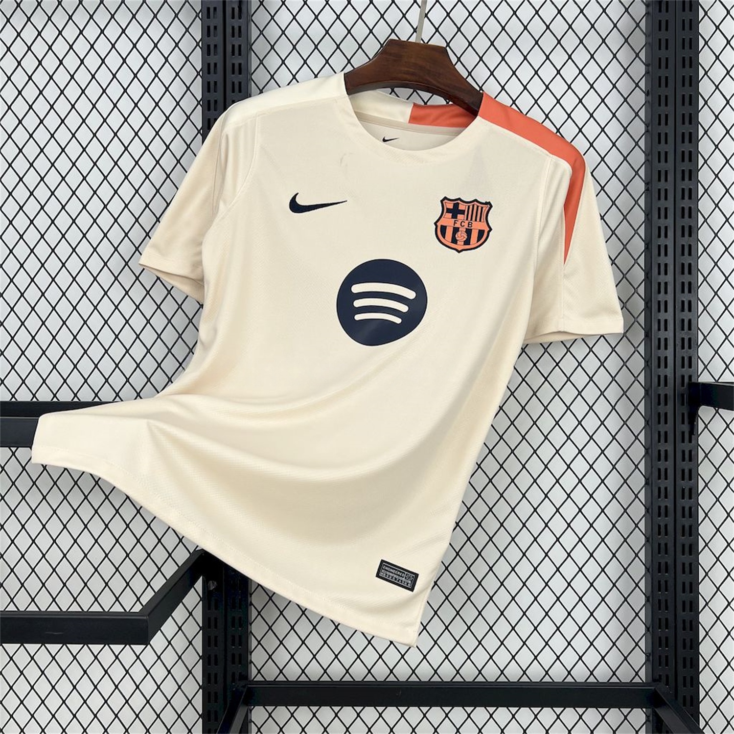 B.A.R.S.A 24-25 Off-white Pre-match Training Jersey - Fans Version - JerseysGala