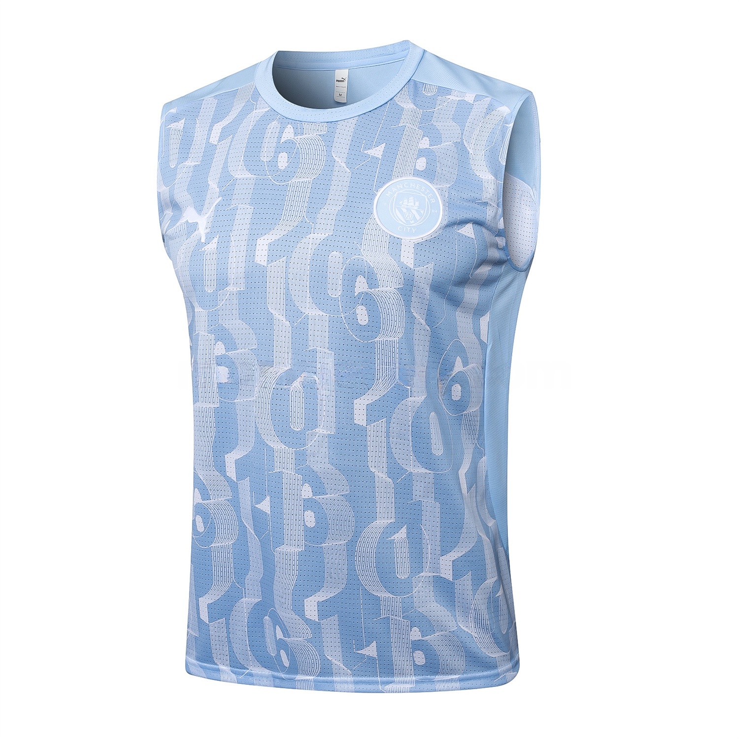 Manchester City 25-26 Vest Training Set - Sky Blue Vest and Deep Blue Shorts - JerseysGala