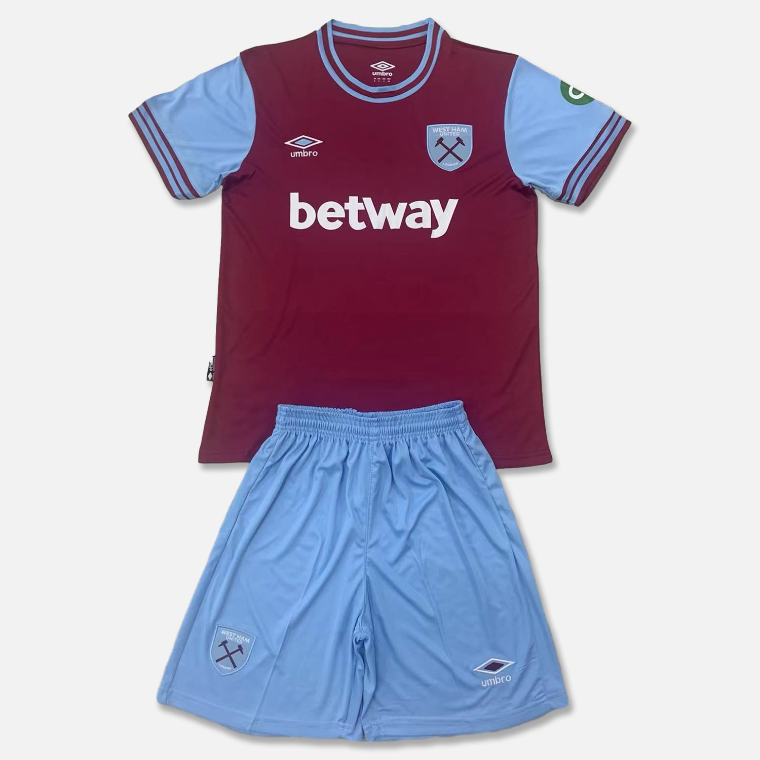 West Ham United 24-25 Home Men's Adult Jersey Set - Fans Version - JerseysGala