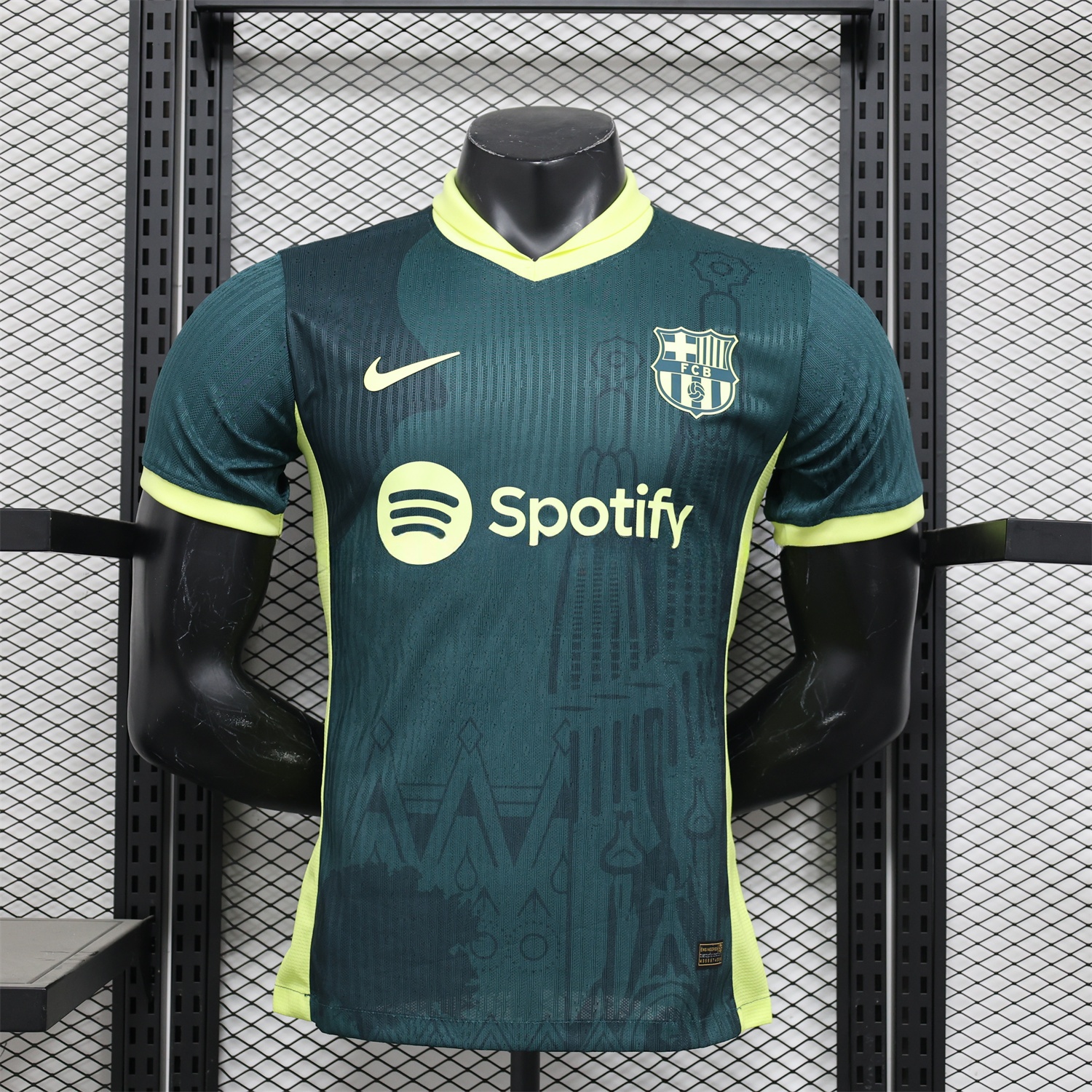B.A.R.S.A 25-26 Green & Yellow Special Edition Jersey - Player Version - JerseysGala