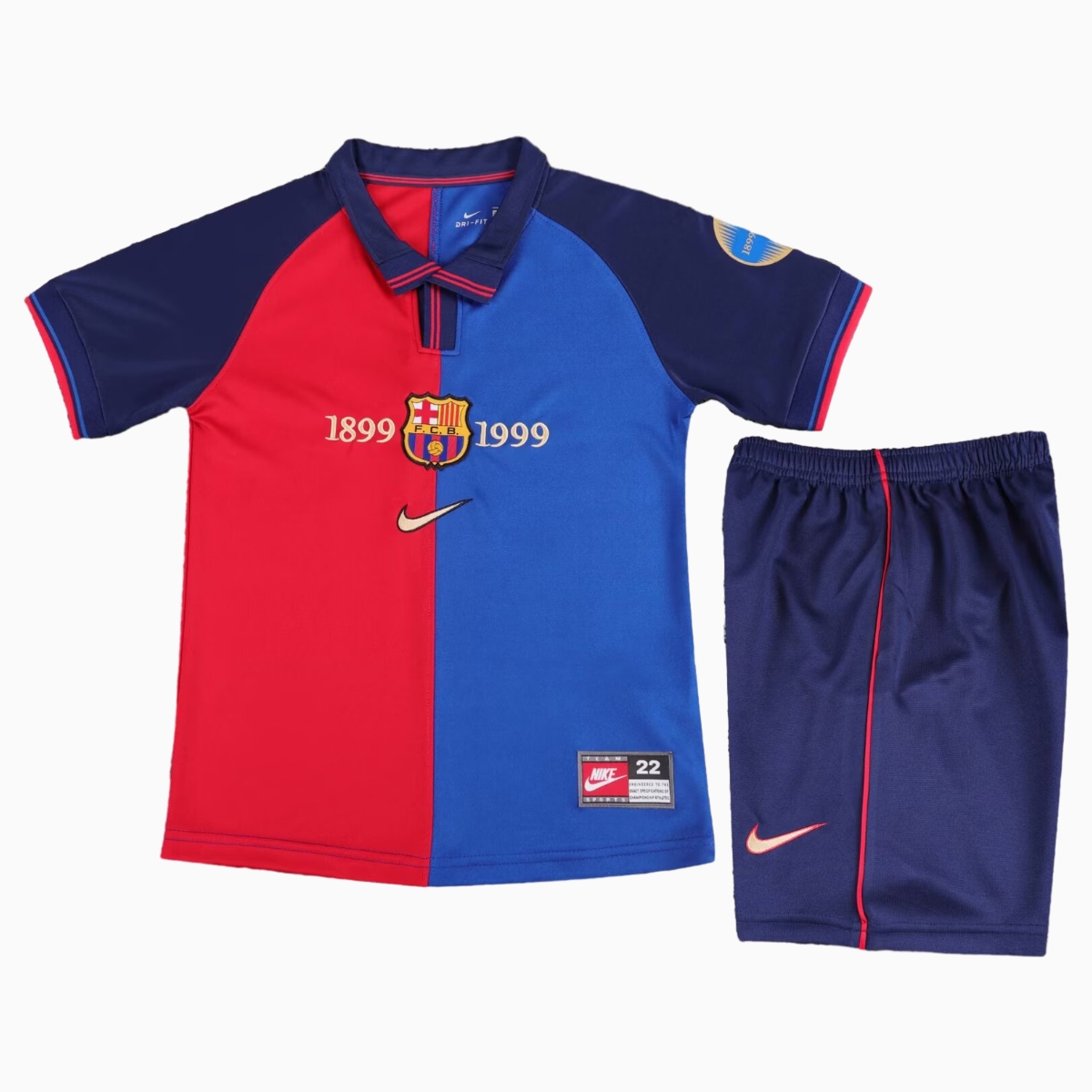 B.A.R.S.A Retro 99-00 Home 100th anniversary Kids Kit - JerseysGala