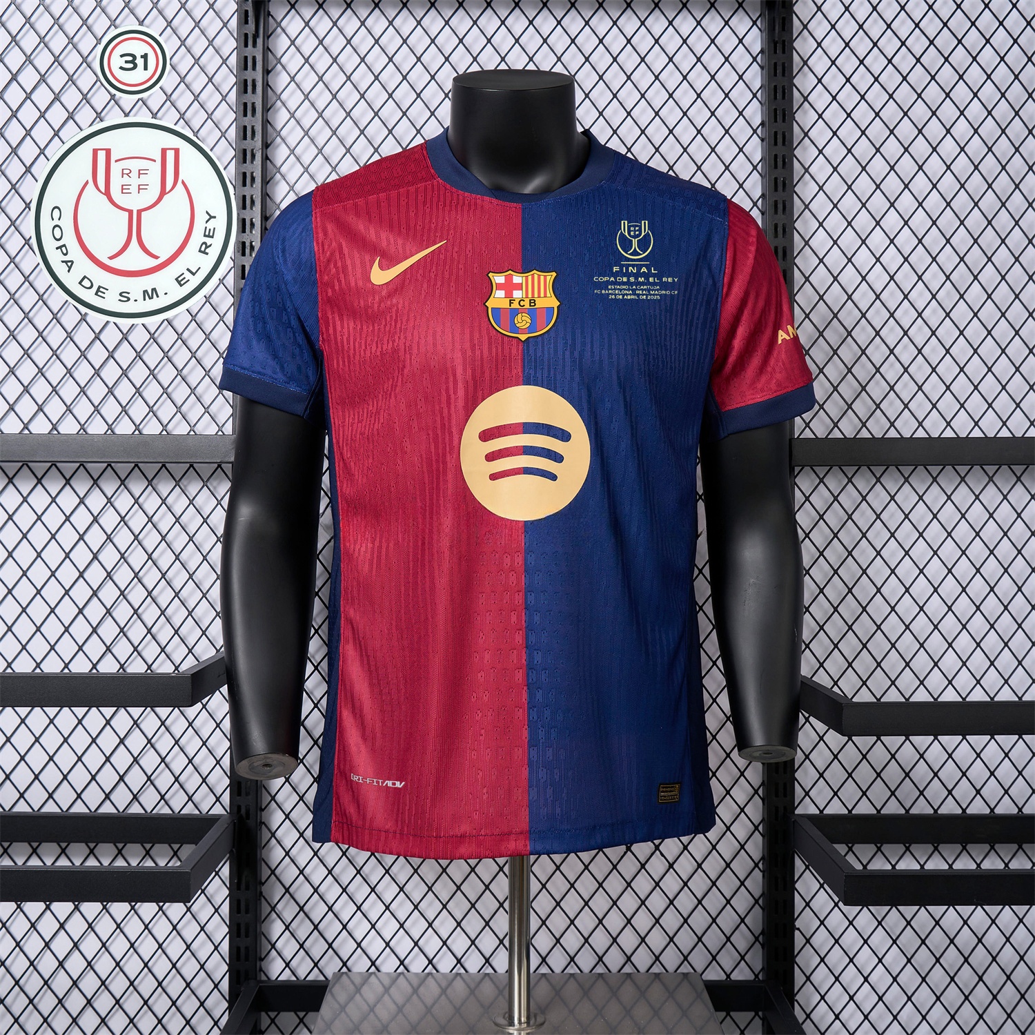 【Copa del Rey Patch Set】B.A.R.S.A 24-25 Home Jersey - Player Version - JerseysGala