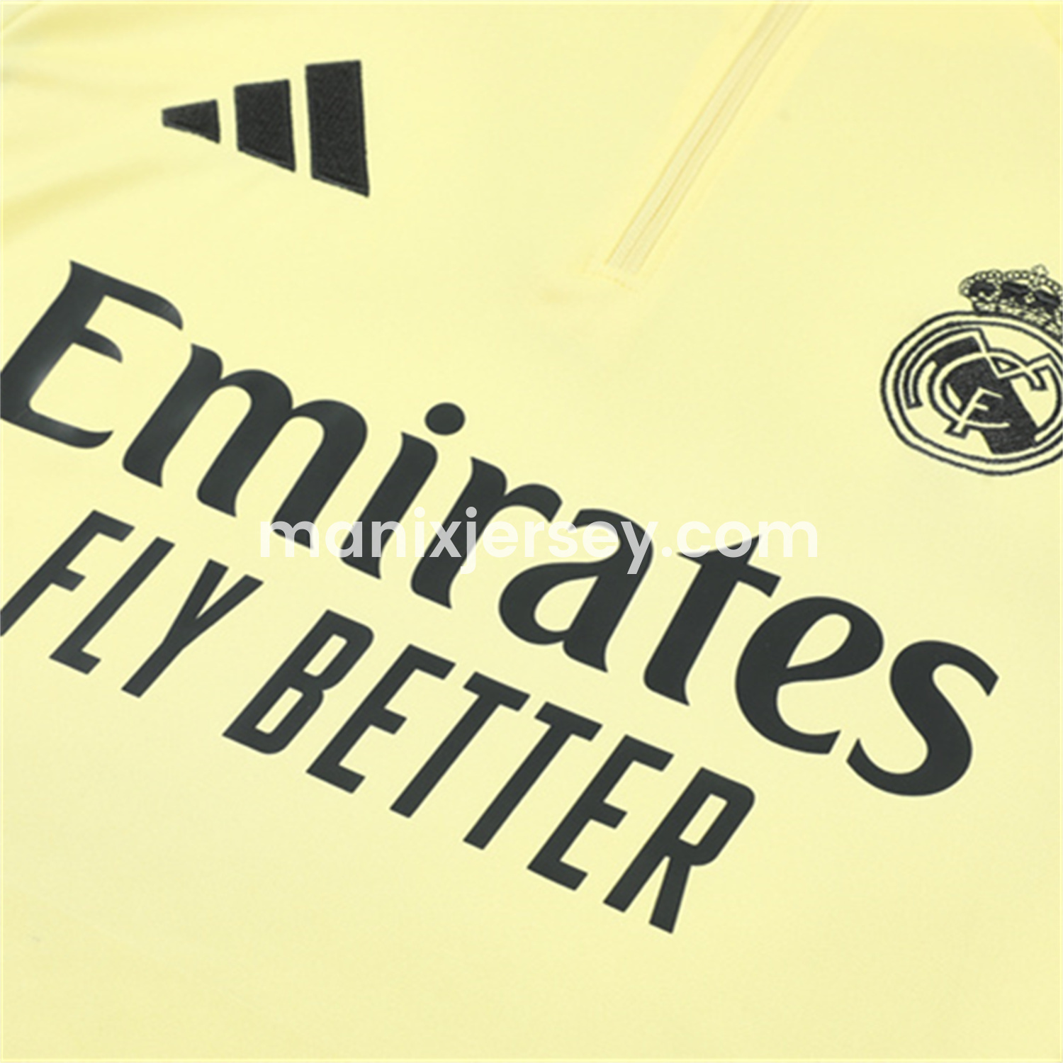 Real Madrid 25-26 Kid Long Sleeves Training Set - Yellow Top & Gray Pants - JerseysGala