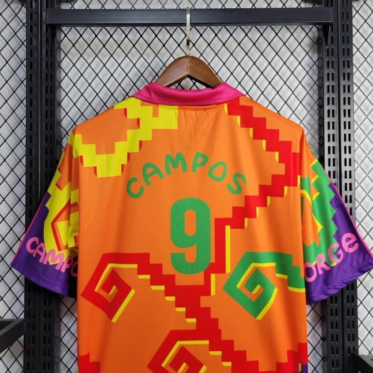 Retro Mexico 1995 Goalkeeper Purple Orange Jersey - JerseysGala