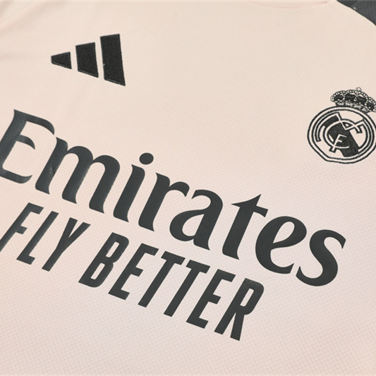 Real Madrid 24-25 Kids Short-Sleeve Training Set - Apricot - JerseysGala