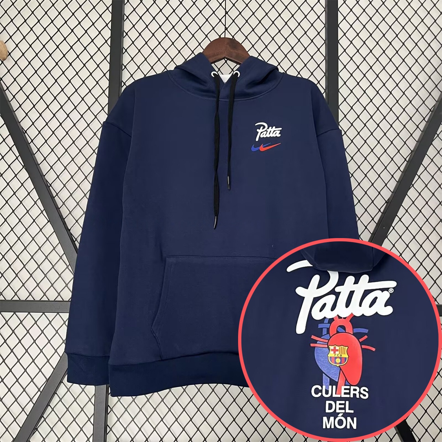 B.A.R.S.A x Patta 25-26 Blue Unisex Pullover Hoodie - JerseysGala