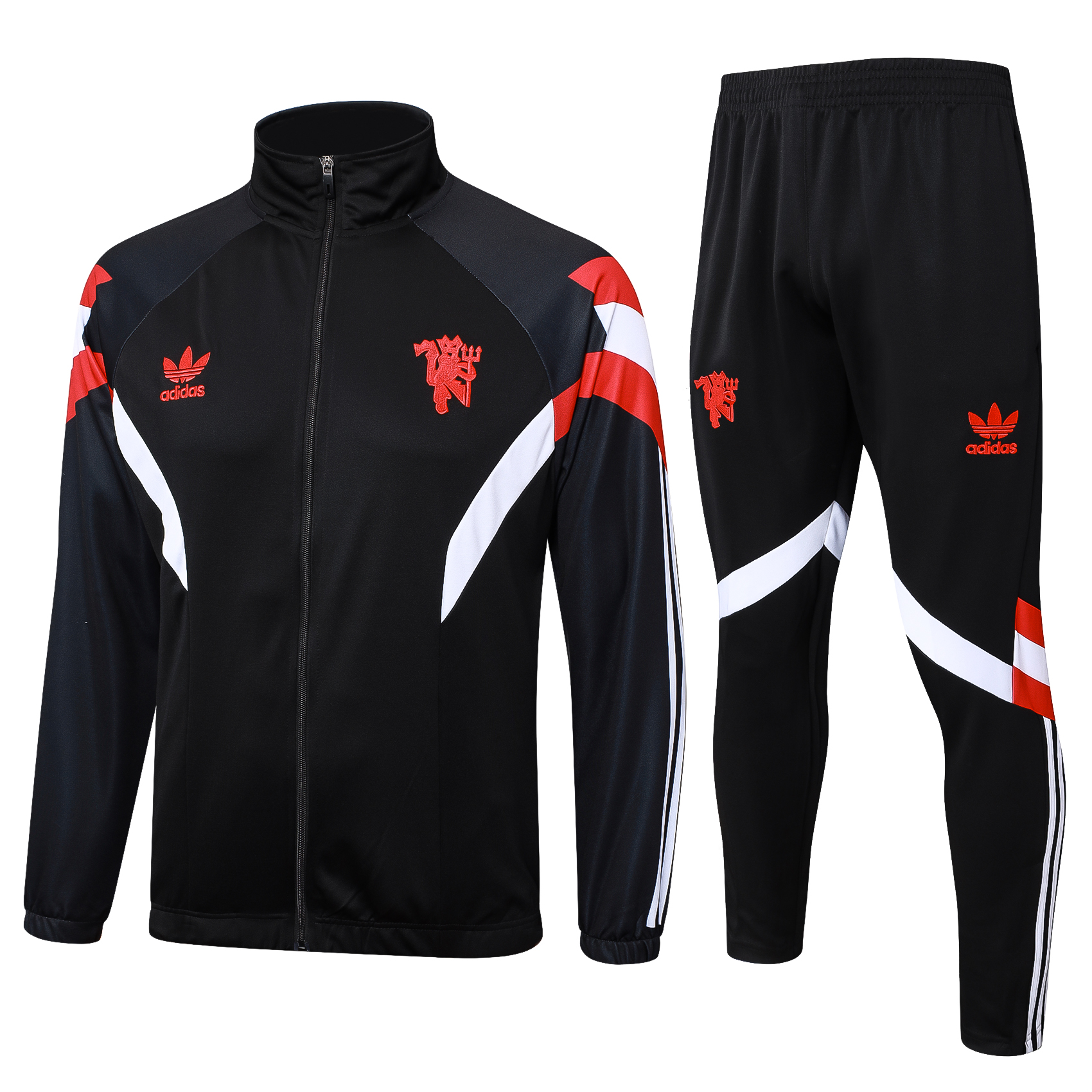 Manchester United 24-25 Originals LFSTLR Jacket Training Tracksuit - Black - JerseysGala