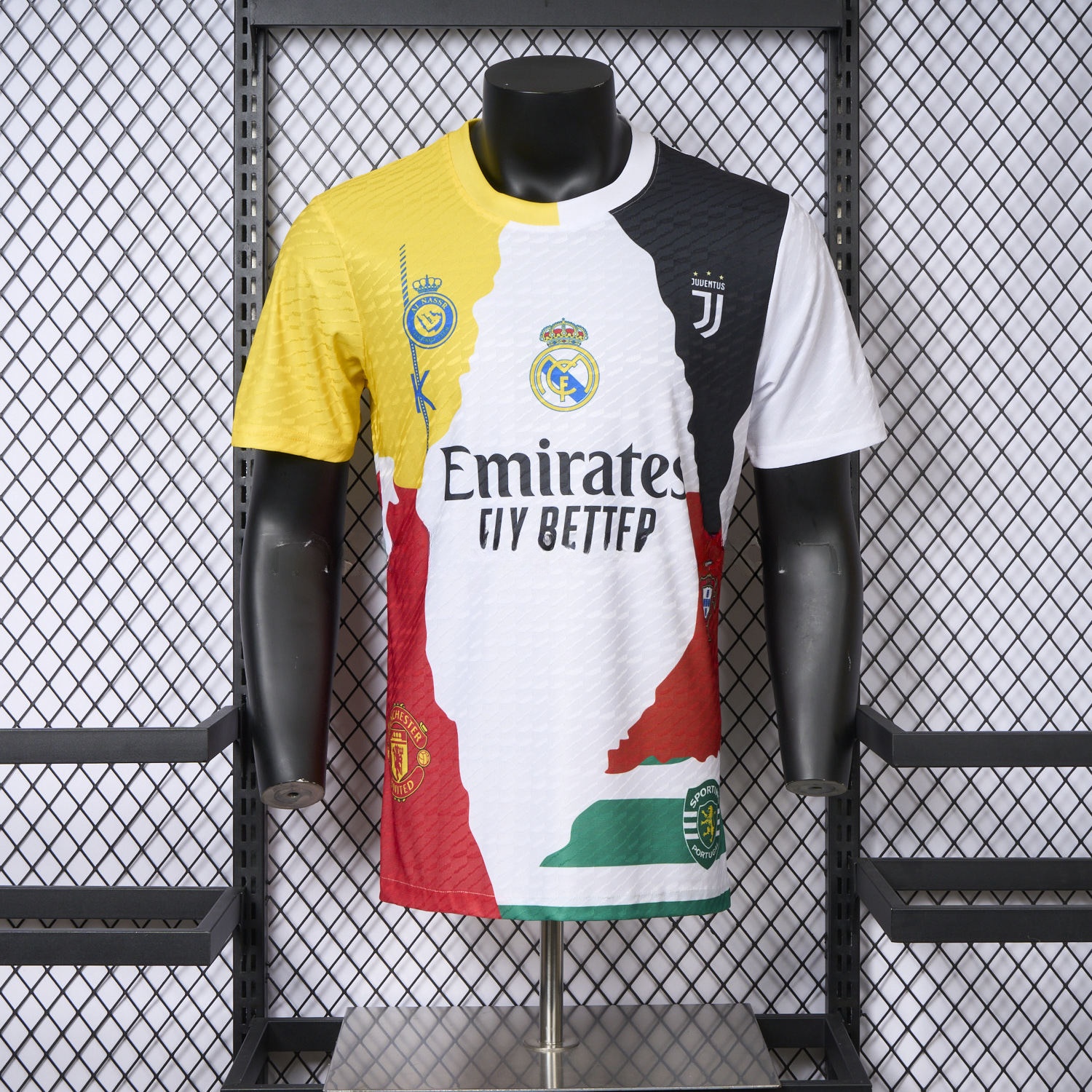 Cristiano Ronaldo Career Commemorative Jersey Real Madrid Manchester United Juventus Portugal Al Nassr Sporting CP - Player Version - JerseysGala