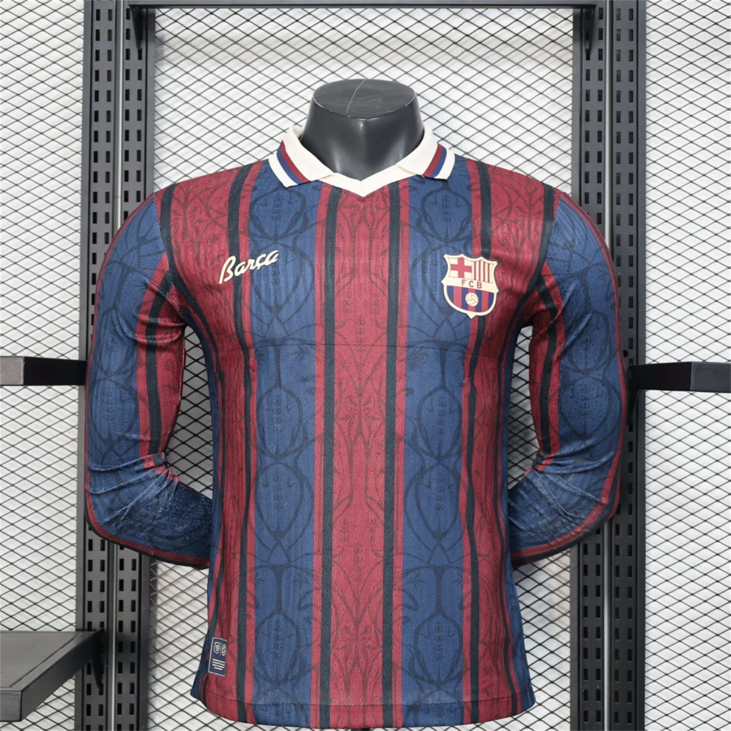 B.A.R.S.A 25-26 125th Anniversary Throwback Long Sleeves Jersey - Player Version - JerseysGala