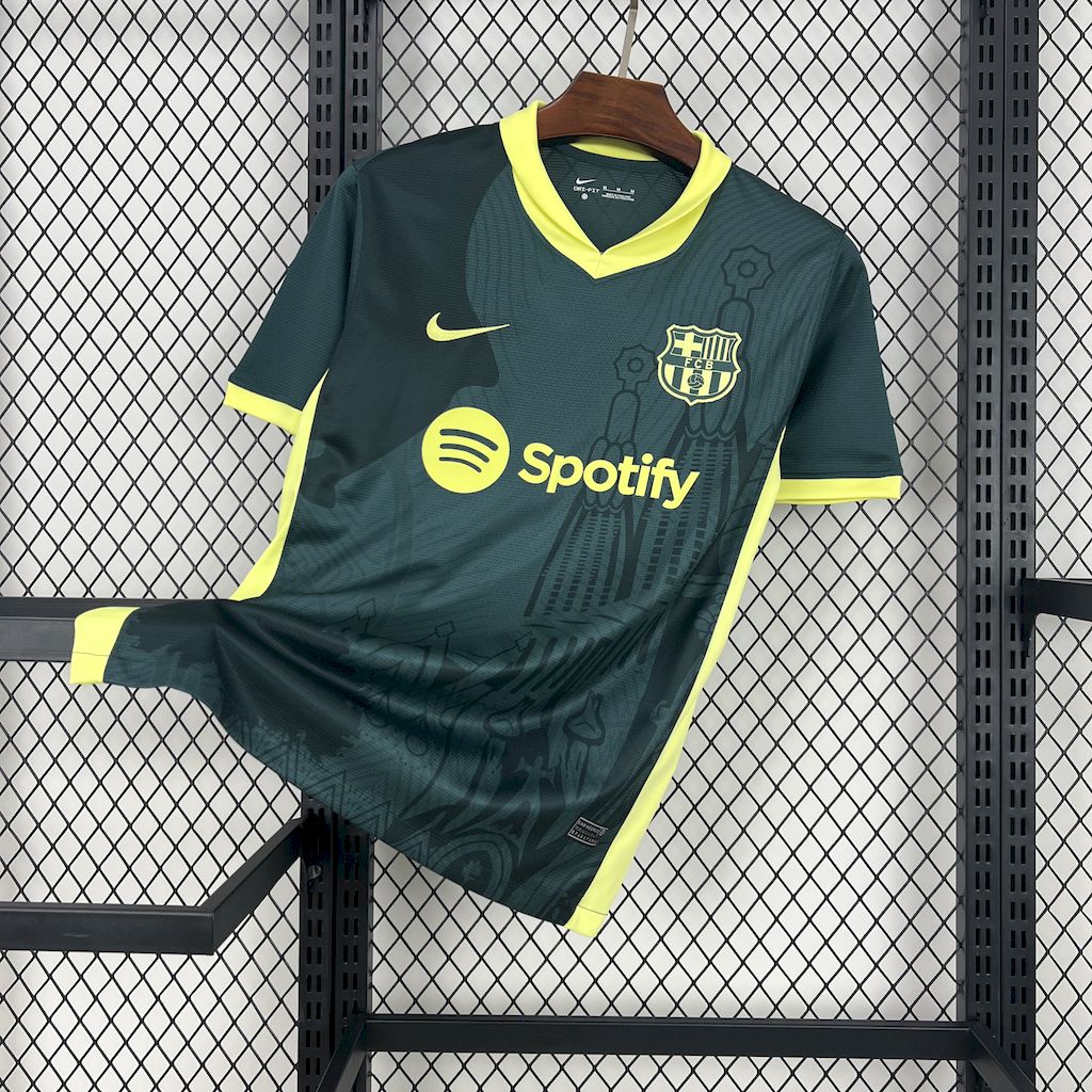 B.A.R.S.A 24-25 Dark Green Training Jersey - Fans Version - JerseysGala