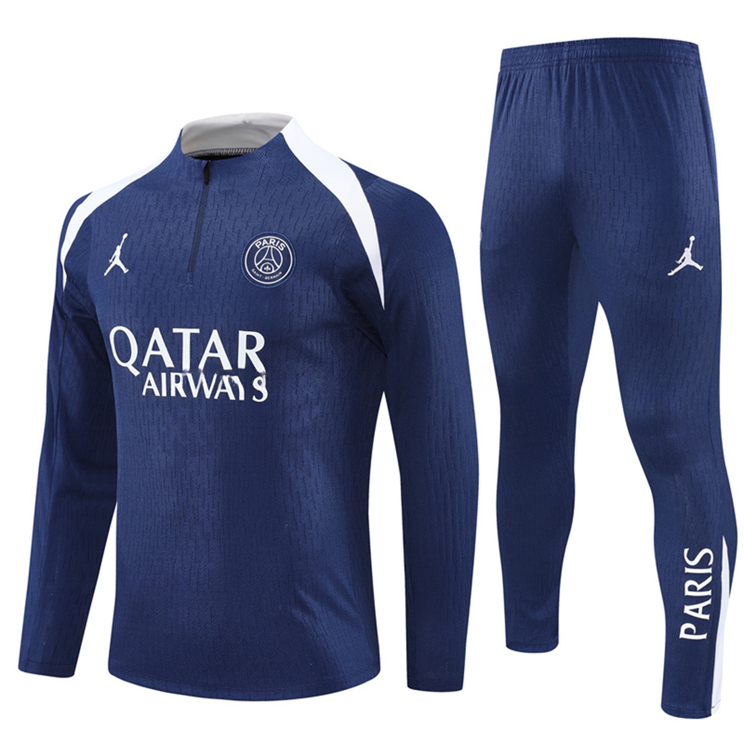 Paris Saint-Germain PSG 25-26 Long Sleeves Training Set - Royal Blue Top & Royal Blue Pants - JerseysGala