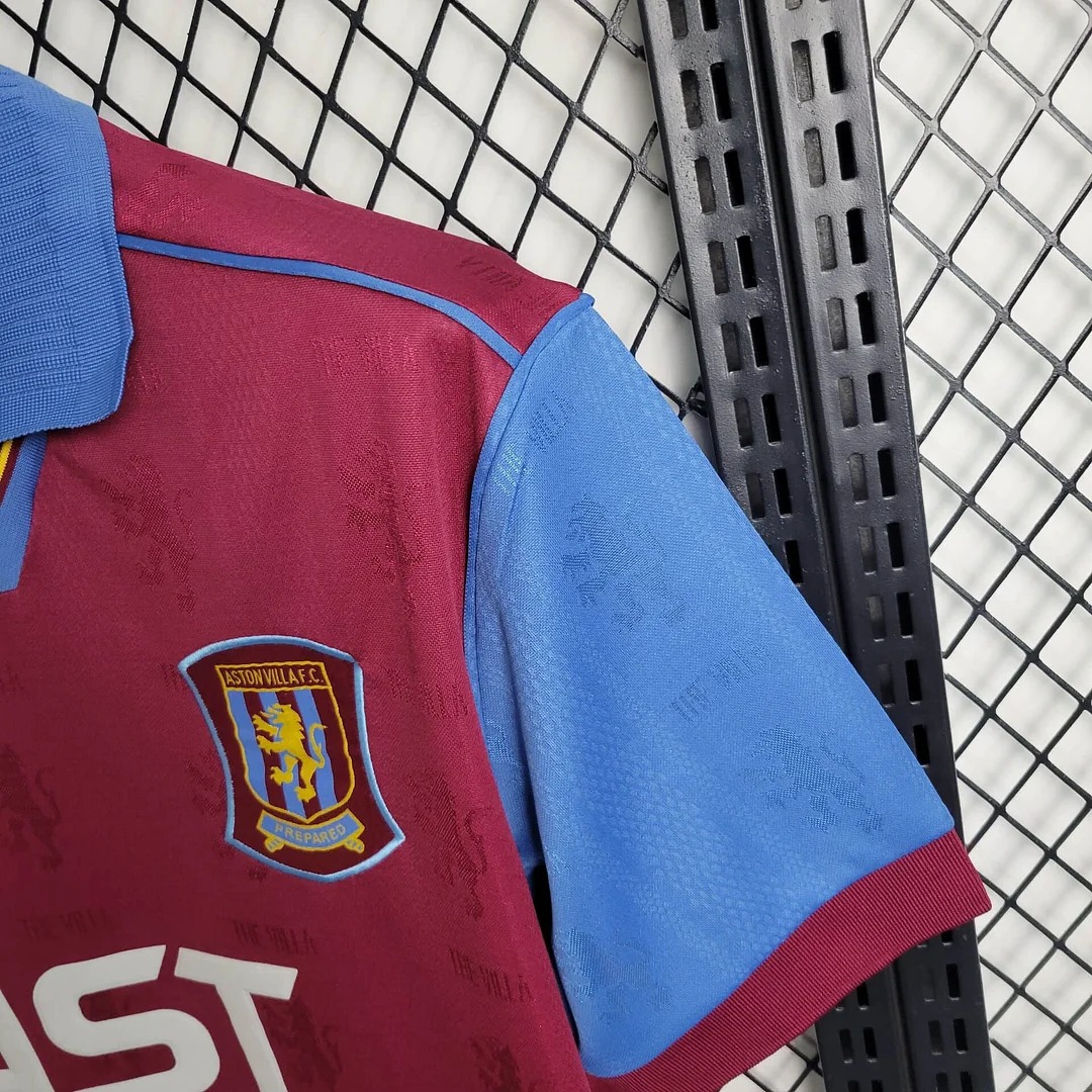Retro Aston Villa 1995-97 Home Stadium Jersey - JerseysGala