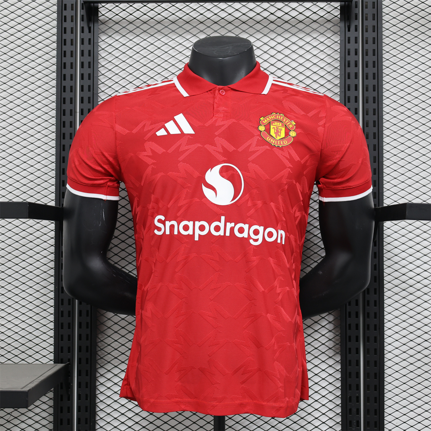 Manchester United 24-25 Red POLO Jersey - Player Version - JerseysGala