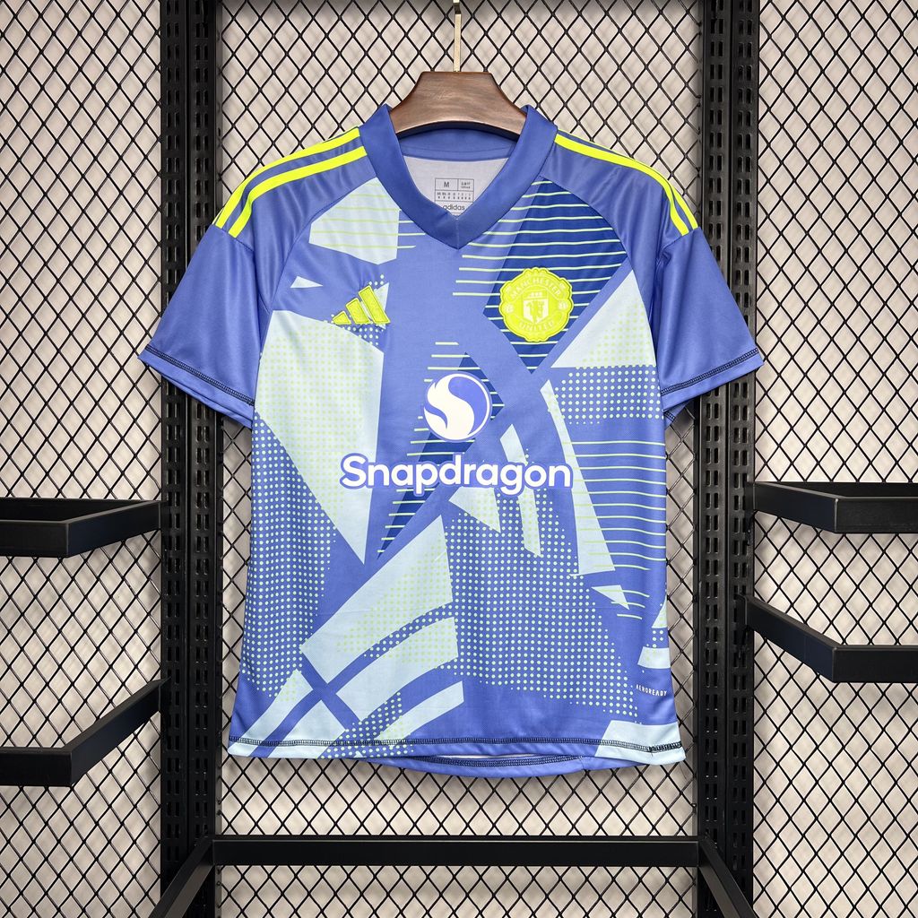 Manchester United 24-25 Blue Goalkeeper Jersey - Fans Version - JerseysGala