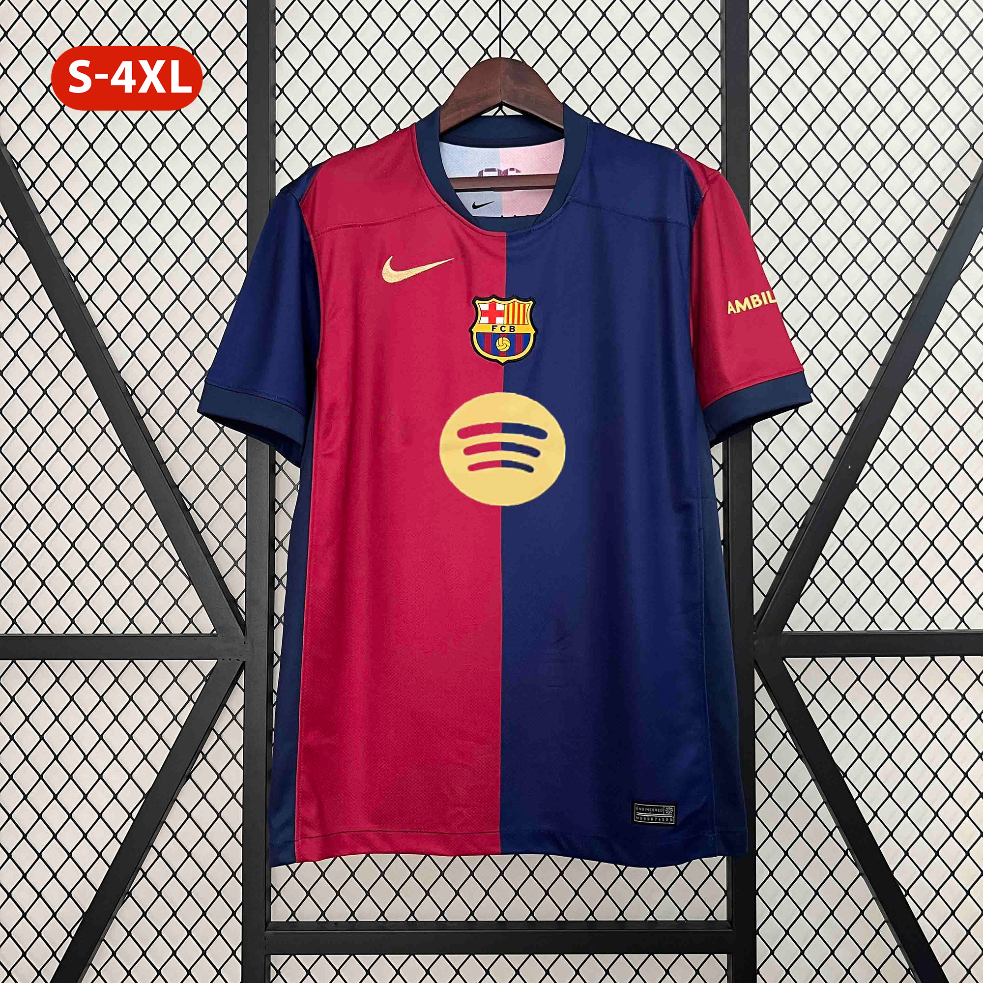 B.A.R.S.A 24-25 Home Stadium Jersey with Big Logo - Fans Version - JerseysGala