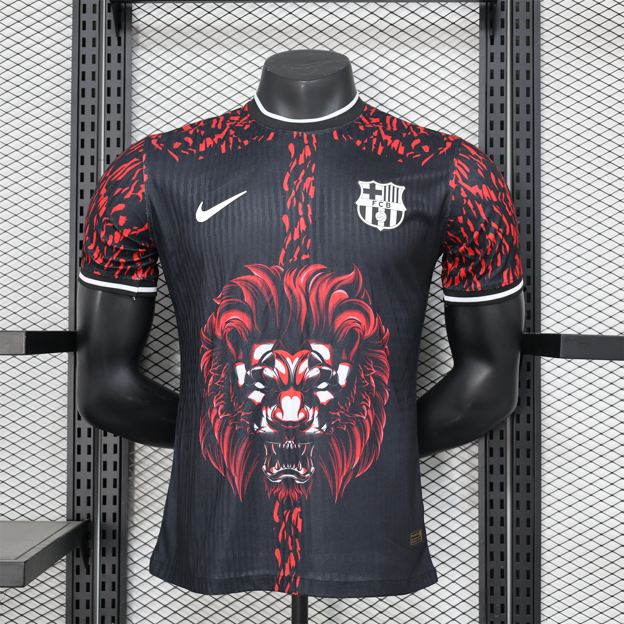 B.A.R.S.A 24-25 Balck and Red Lion Special Edition Jersey - Player Version - JerseysGala