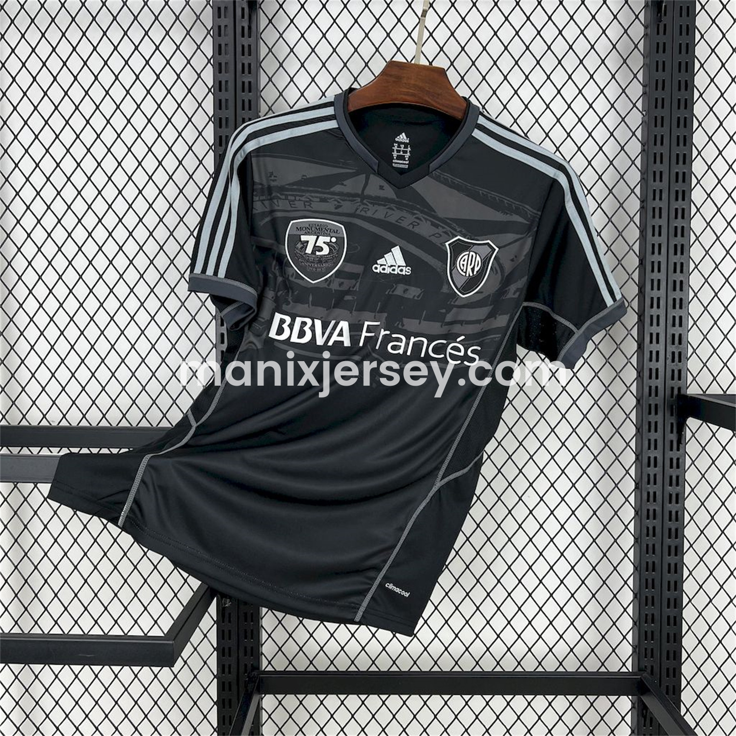 Retro River Plate 2013-14 70th Anniversary Black Jersey - JerseysGala