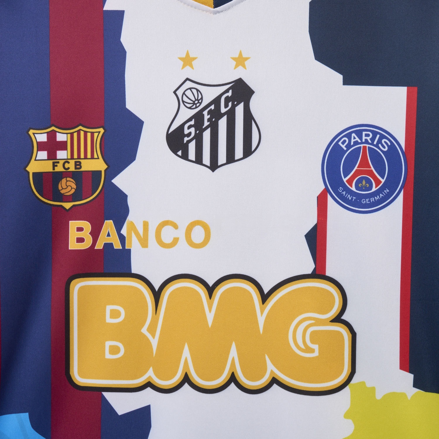 Neymar Career Commemorative Jersey - Fans Version - B.A.R.S.A Brazil Paris Saint-Germain PSG Santos Al Hilal SFC - JerseysGala