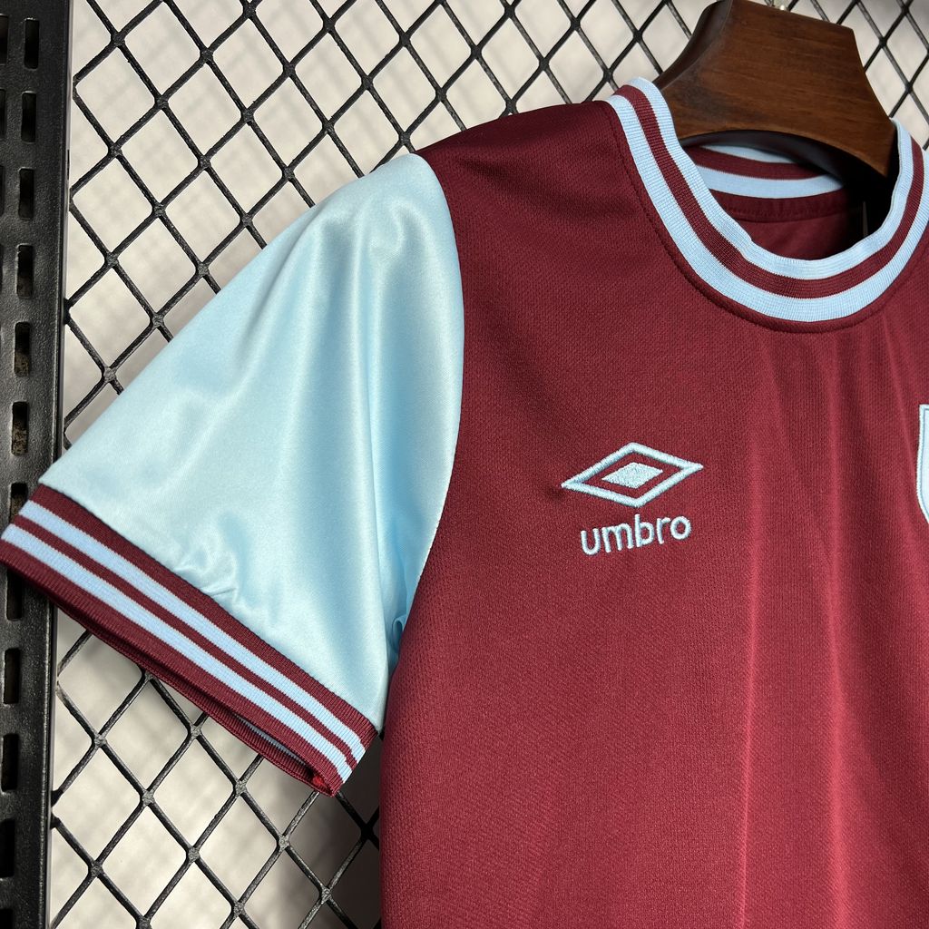 West Ham United 24-25 Home Stadium Kids Kit - JerseysGala