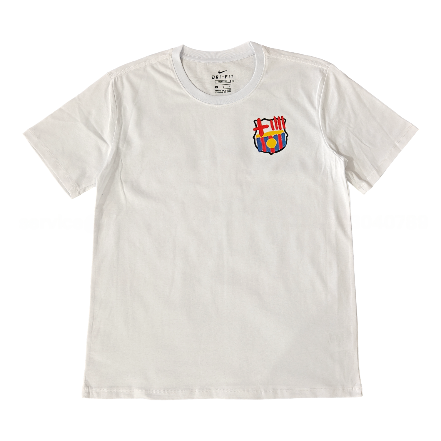 B.A.R.S.A Tots Units Fem Força Full-Color Drawing Of The Shield T-shirt【White】 - JerseysGala