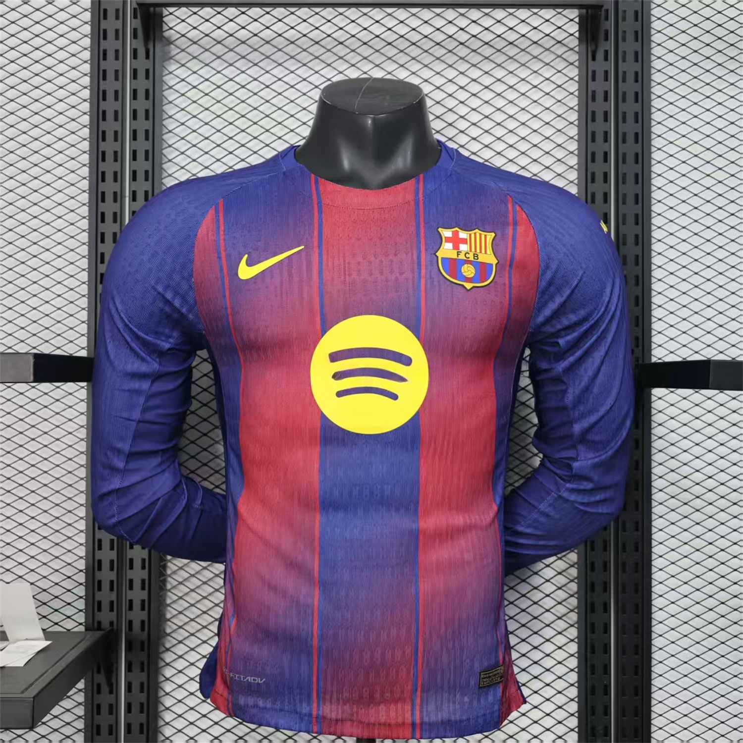 B.A.R.S.A 25-26 Home Long Sleeves Jersey (Leaked Version 2) - Player Version - JerseysGala