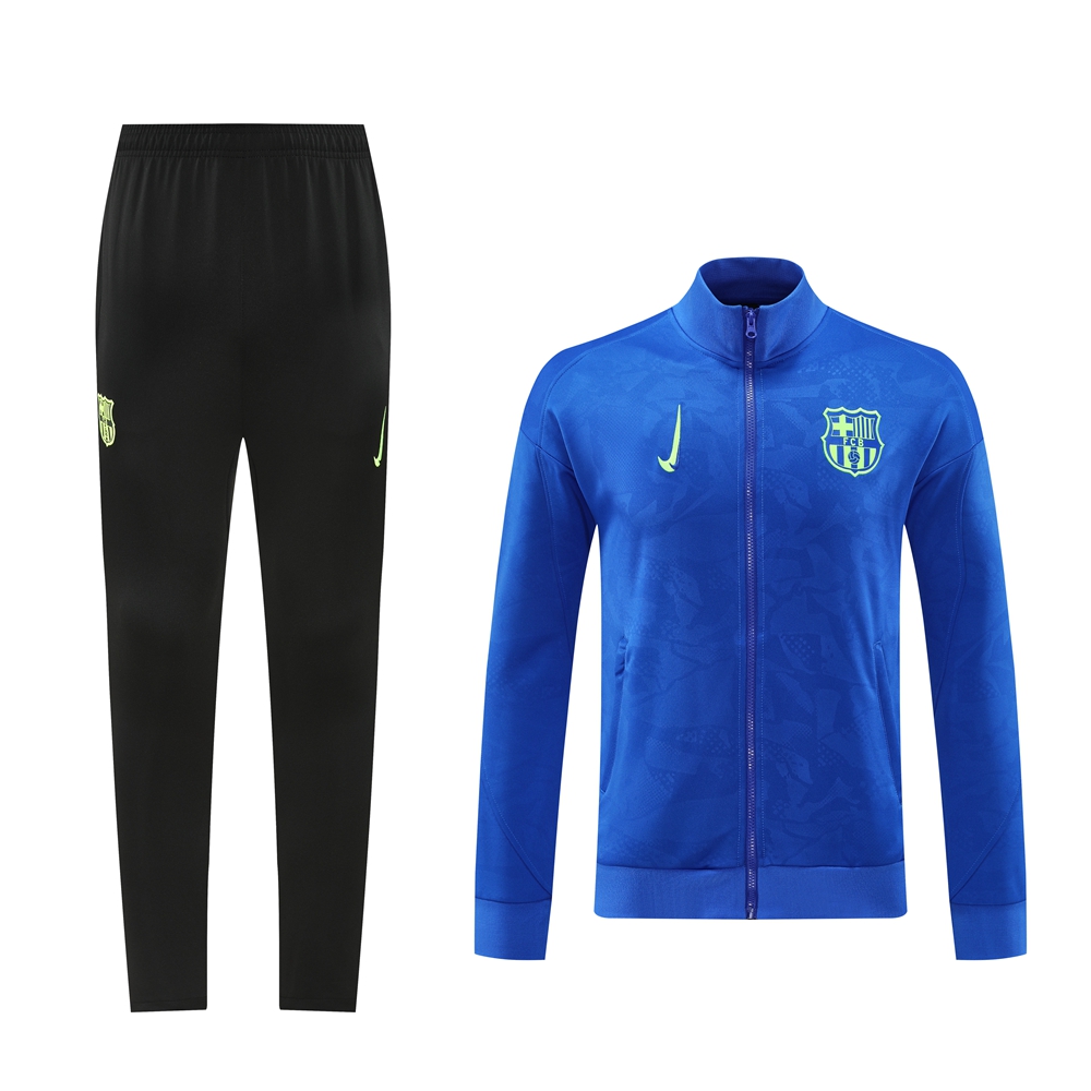 B.A.R.S.A 24-25 Jacket Training Tracksuit - Blue Top and Black Pants - JerseysGala