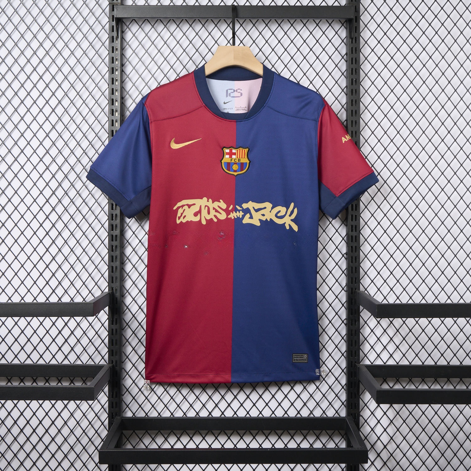 B.A.R.S.A x Travis Scott 24-25 Home Jersey - Fans Version - JerseysGala