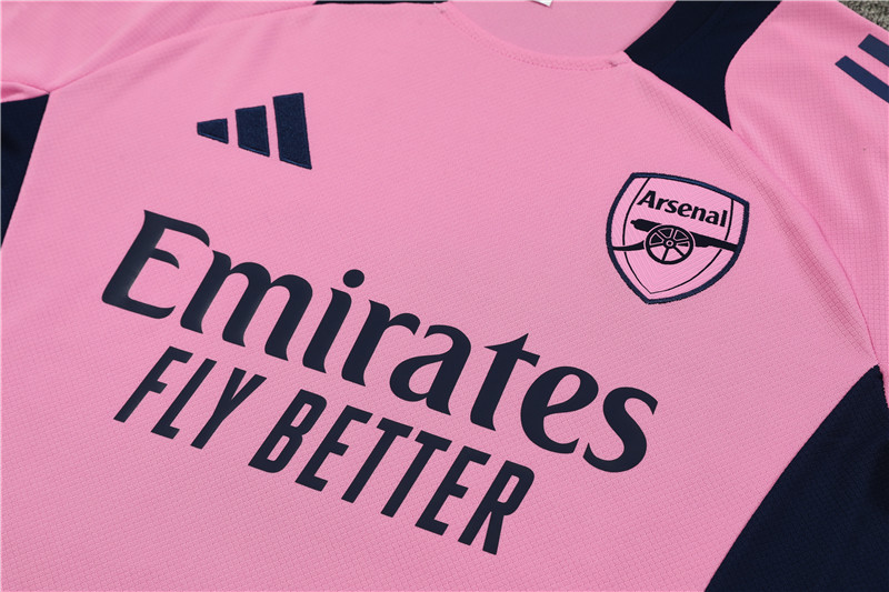 Arsenal 24-25 Short-Sleeve Training Kids Kit - Pink - JerseysGala