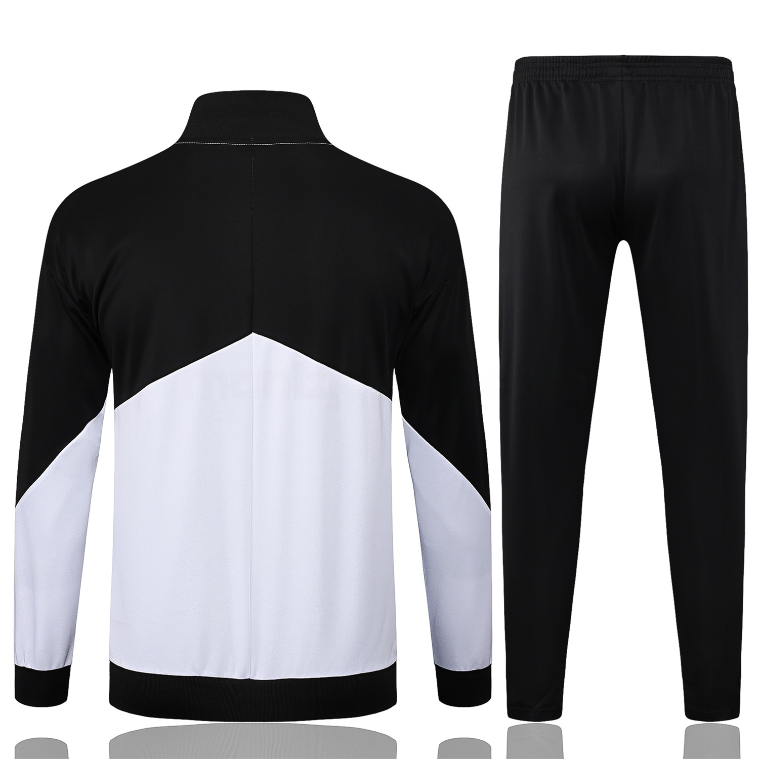 Corinthians 25-26 Jacket Training Tracksuit - White Jackets & Black Pants - JerseysGala