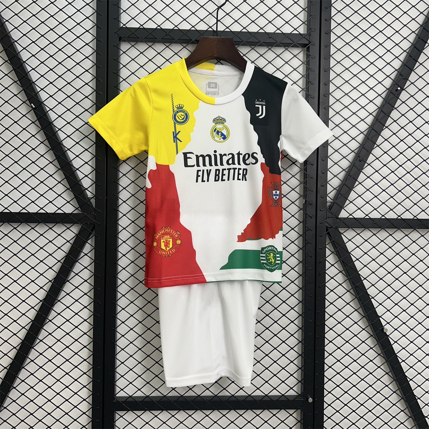 Cristiano Ronaldo Career Commemorative Kids Kit - Real Madrid Manchester United Juventus Portugal Al Nassr Sporting CP - Player Version - JerseysGala