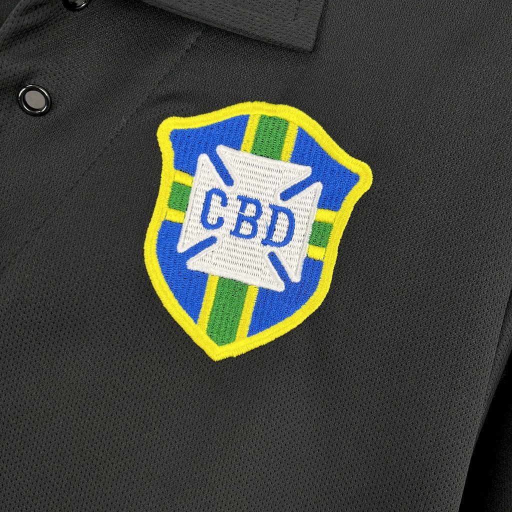 Retro Brazil 2004 Black GK Special Long Sleeves Jersey - JerseysGala
